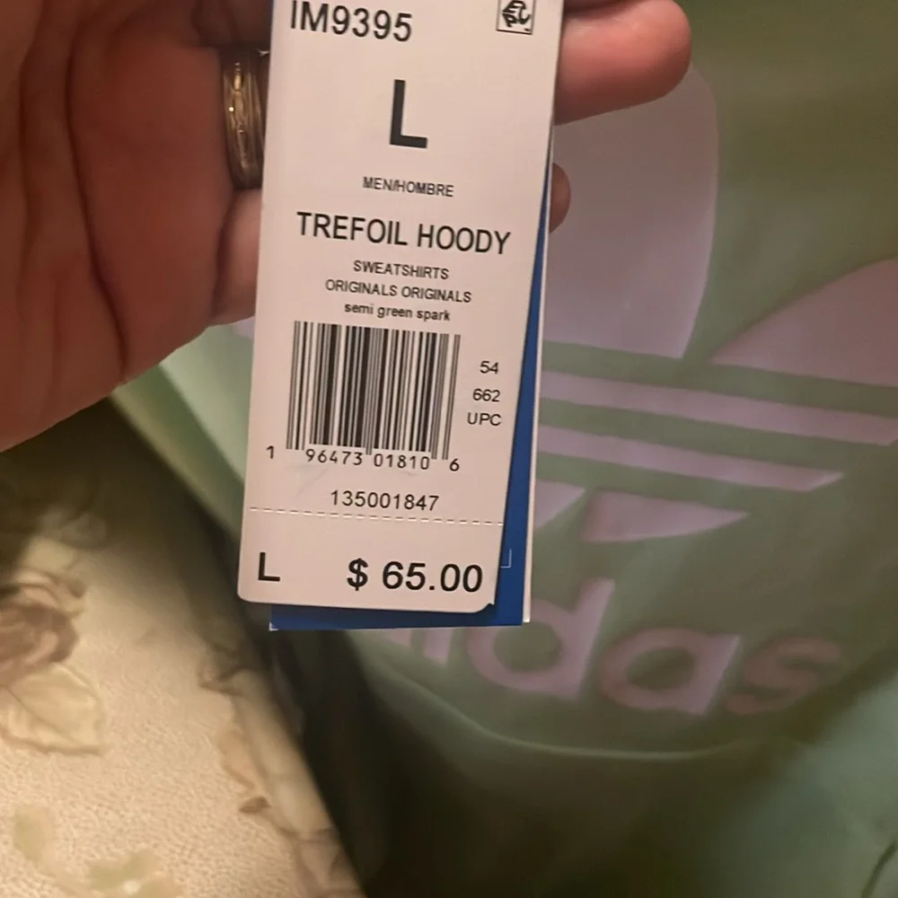 Adidas Original Trefoil Hoodie Size Large - Picture 3 of 3